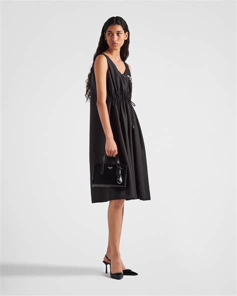 prada black sleeveless high round neckline dress|Prada Sleeveless Re.